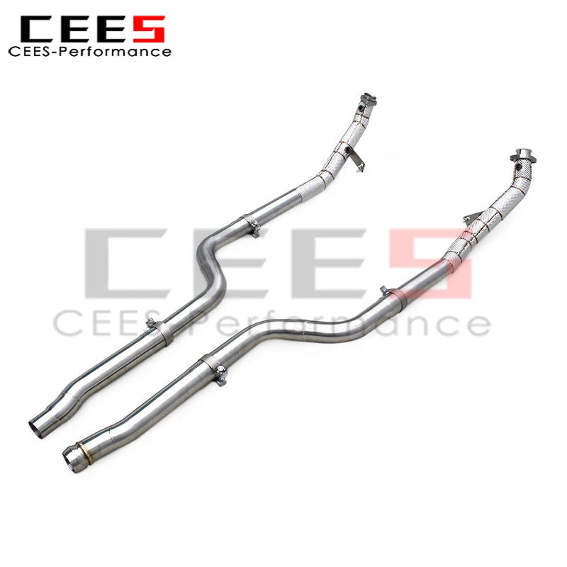 Mercedes-Benz CLS350 3.5L Stainless Steel Heat shield Downpipe Exhaust System