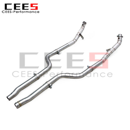 Mercedes-Benz CLS350 3.5L Stainless Steel Heat shield Downpipe Exhaust System
