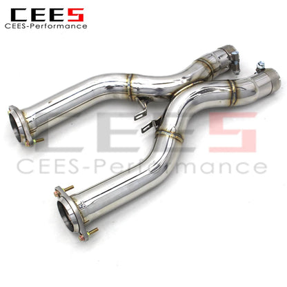 cees for Ferrari 599 6.0L 2006-2015 Downpipe X-pipe Exhaust System