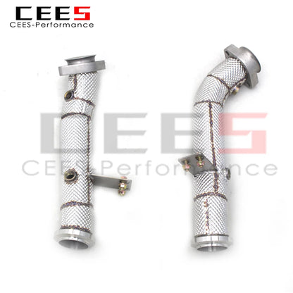 Decat Downpipe For Mercedes-Benz E43 AMG 2016-2022 Automotive Performance Accessories Stainless Steel Catless downpipe