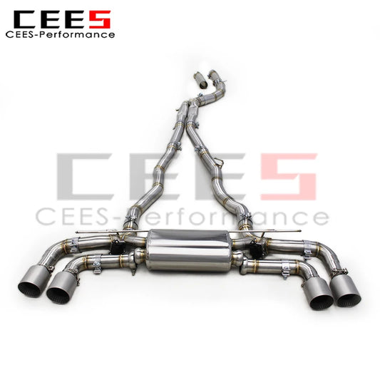 cees Valvetronic Exhaust Muffler for BMW 540 540i G30 G38 3.0T B58 2018-2023 Stainless Steel Exhaust Catback with Remote Control