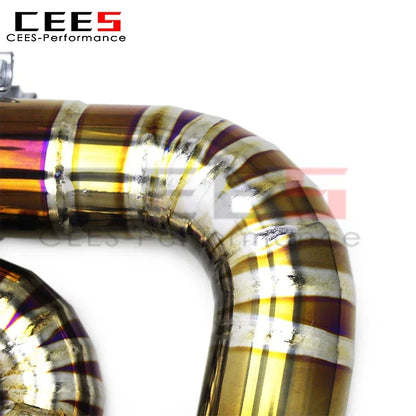 cees Full Exhaust System For Chevrolet CORVETTE C8 2019-2023 3inch Pipe Straight Downpipe Valvetronic Muffler Catback Race Sport