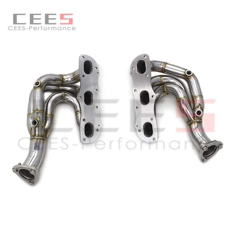 CEES Exhaust manifold Catalytic converter without catalyst Exhaust Pipe For Porsche Boxster/Cayman 987/987.2 2008-2012