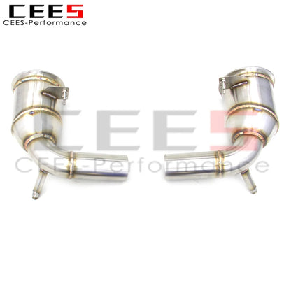 CEES Exhaust manifold For Porsche 911 992 GT3 4.0 2017-2023 without catalyst Catless downpipe Exhaust Pipe