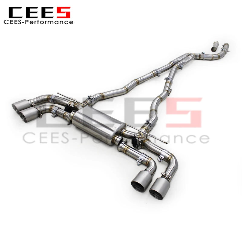 cees Valvetronic Exhaust Muffler for BMW 540 540i G30 G38 3.0T B58 2018-2023 Stainless Steel Exhaust Catback with Remote Control