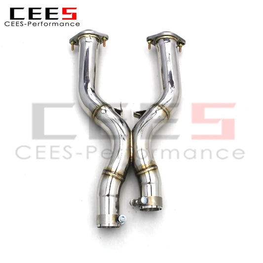 cees for Ferrari 599 6.0L 2006-2015 Downpipe X-pipe Exhaust System