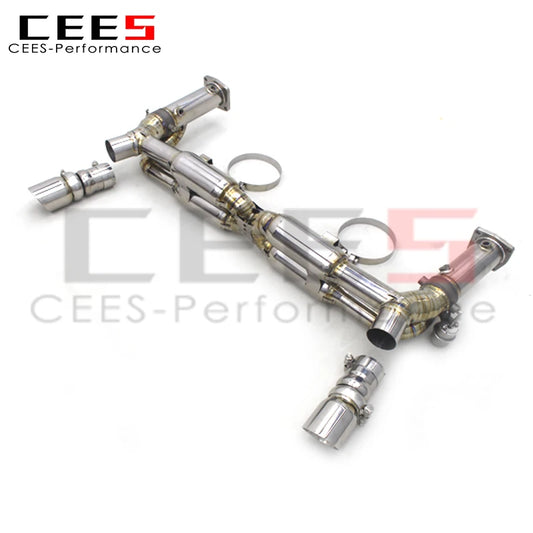 CEES for PORSCHE 911 997.1 TURBO 2004-2012 Titanium Alloy Performance Valvetronic Exhaust Pipe Muffler Vacuum Valve Exhaust