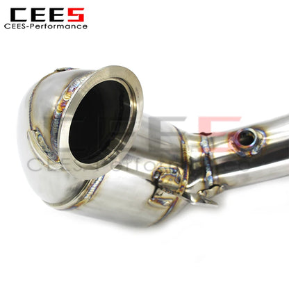 cees Stainless Steel Performance with Cat Downpipe for VW GOLF VIII/8 2020-2023 Sport Catted Downpipe Exhaust System