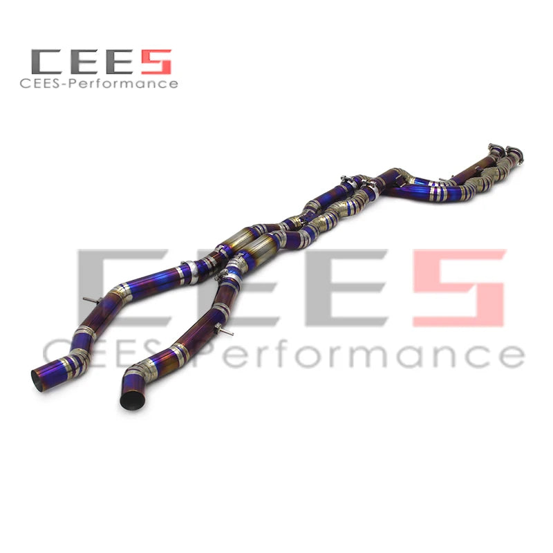 CEES For BMW M3/M4 F80/F82 3.0T 2015-2019 Titanium alloy Performance Equal length Mid pipe With resonator