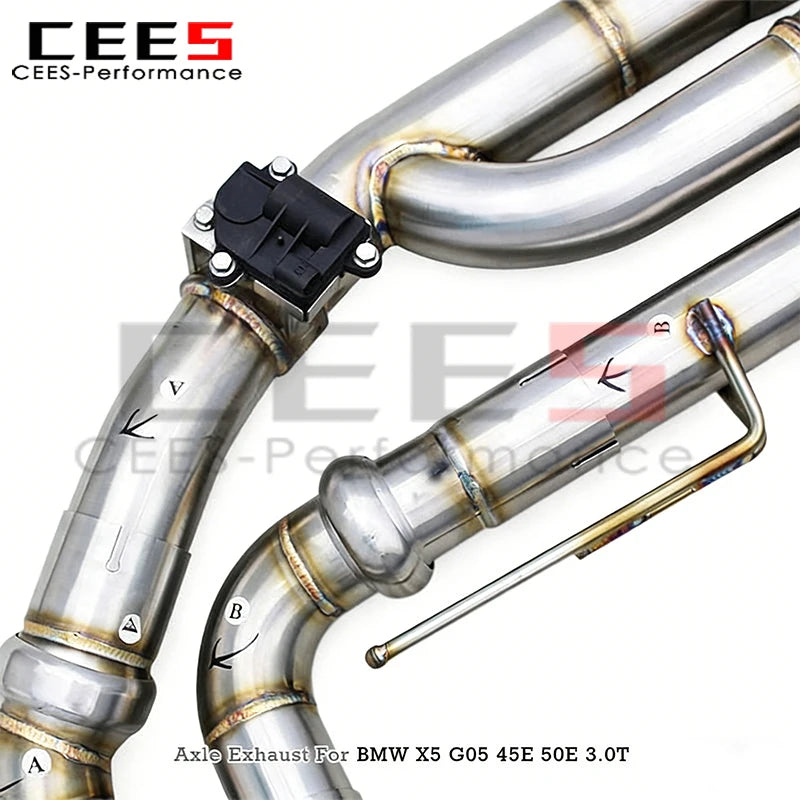 BMW X5 G05 45E/50E 2019+ Valved Sport Axle Exhaust System