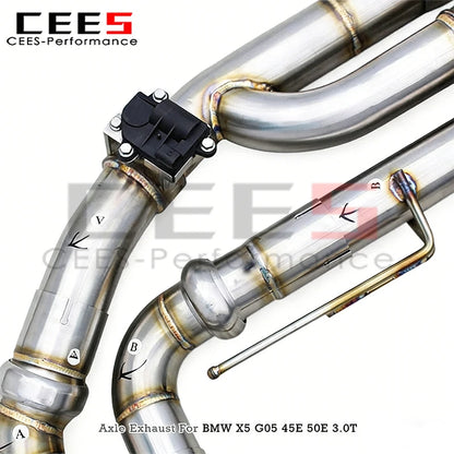 BMW X5 G05 45E/50E 2019+ Valved Sport Axle Exhaust System