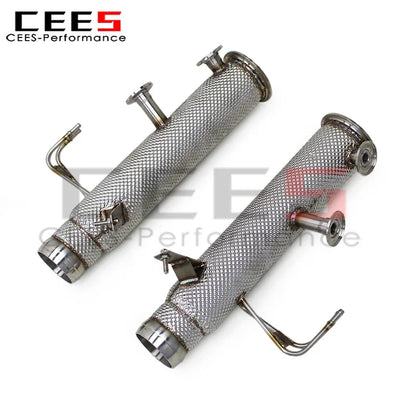 CEES  Downpipe Free Flow Pipes for Mclaren Artura 2021-2024 Stainless Steel Exhaust Downpipe Pipe Car Exhaust System