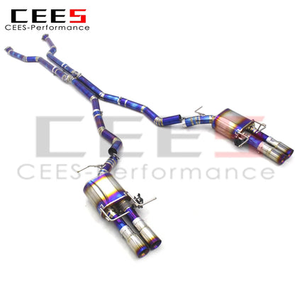 CEES Catback Exhaust System Titanium Performance Valvetronic Exhaust Pipe For BMW M5 E60 5.0 2003-2010