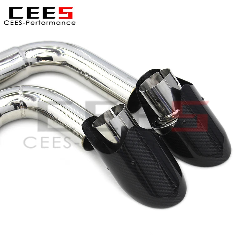 cees Downpipe Catback Exhaust System for PORSCHE Cayenne 958.1 4.8 2010-2016 Performance Stainless Steel Exhaust Pipe Muffler