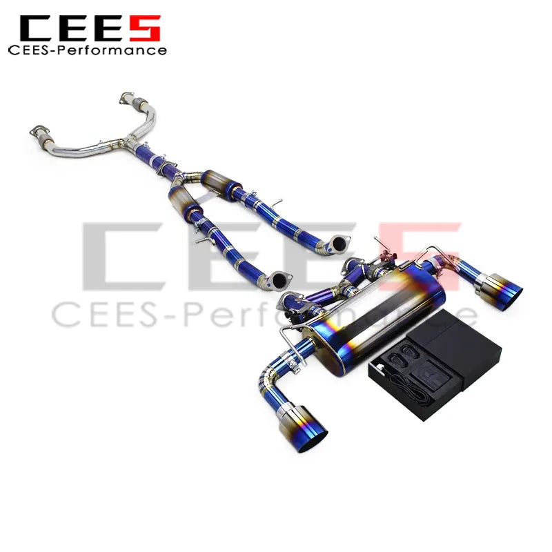cees Catback Muffler for Infiniti G37 3.7L 2010-2021 Performance Titanium Valvetronic Exhaust System with Valve Controller