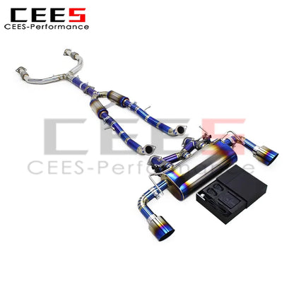 cees Catback Muffler for Infiniti G37 3.7L 2010-2021 Performance Titanium Valvetronic Exhaust System with Valve Controller