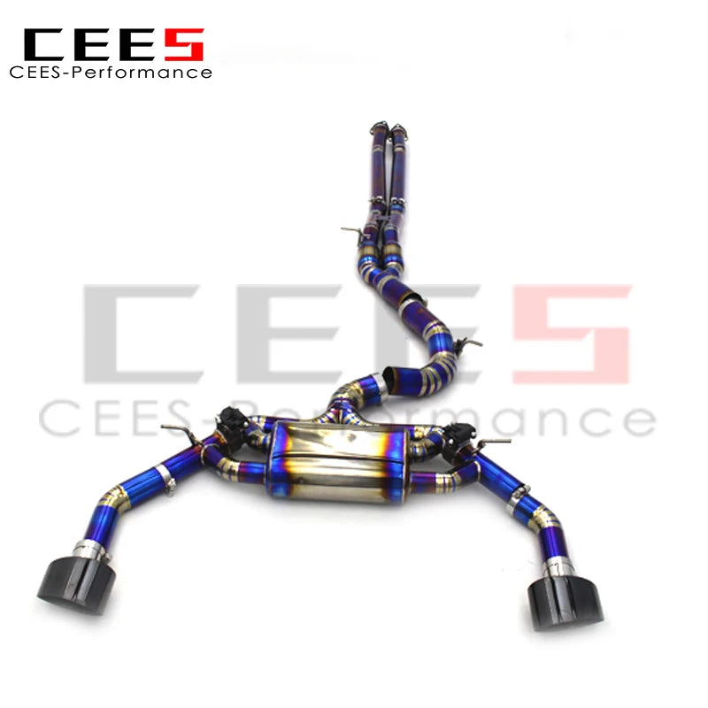 CEES High Quality Catback Exhaust Systeme For Audi RS3 TTRS 2.5T 2016-2023 Titanium  high Performance valvetronic Exhaust mu