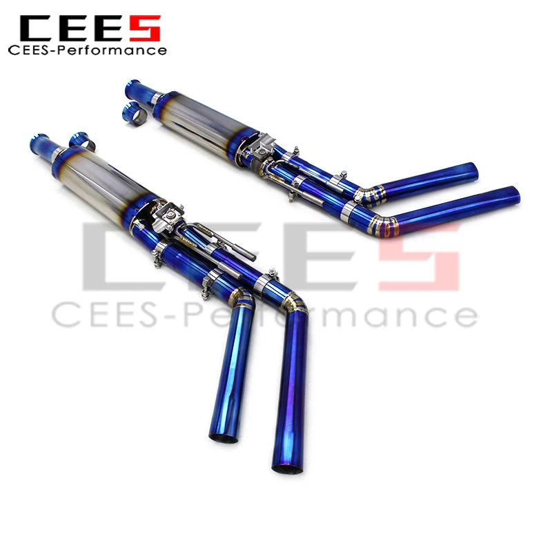 cees Catback Exhaust Pipes for Mercedes-Benz G63 AMG W464 4.0T 2019-2023 Performance Titanium Exhaust Pipe Muffler Escape System