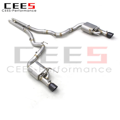 CEES Catback Exhaust System Stainless Steel High Performance Exhaust Pipe Muffler escape For Ford Mustang 5.0L 2011-2019