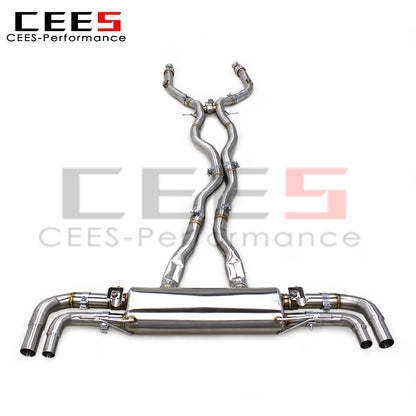 CEES New Style Catback Exhaust System For Mercedes-Benz GLE63 AMG W167 4.0T 2020-2023 Stainless Steel Car Exhaust Pipe Muffler