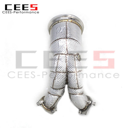 CEES Exhaust Downpipe For Audi SQ5 3.0T 2019-2023 Exhaust Pipe Stainless Steel Catless downpipe without catalyst