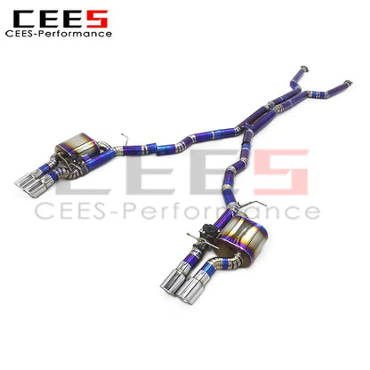 cees for BMW M6 E63 5.0L 2006-2010 Catback Exhaust System Titanium Exhaust Valve Control Exhaust Pipe Valved Exhaust-pipe