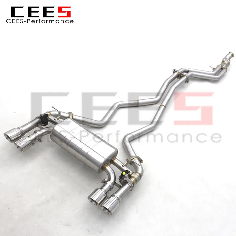 CEES Catback Exhaust System Stainless Steel Exhaust Pipe Valvetronic escape For BMW M2 F87 3.0T 2014-2018