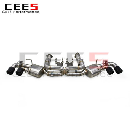 CEES  Valve Catback Exhaust System for Chevrolet CORVETTE C8 2019-2023 Stainless Steel Performance Valve Exhaust Pipe Muffler