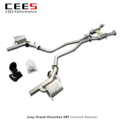 CEES Catback Exhaust for JEEP Grand Cherokee SRT 2008- Stainless Steel Valve Exhaust Pipe Muffler Escape Car Exhaust System