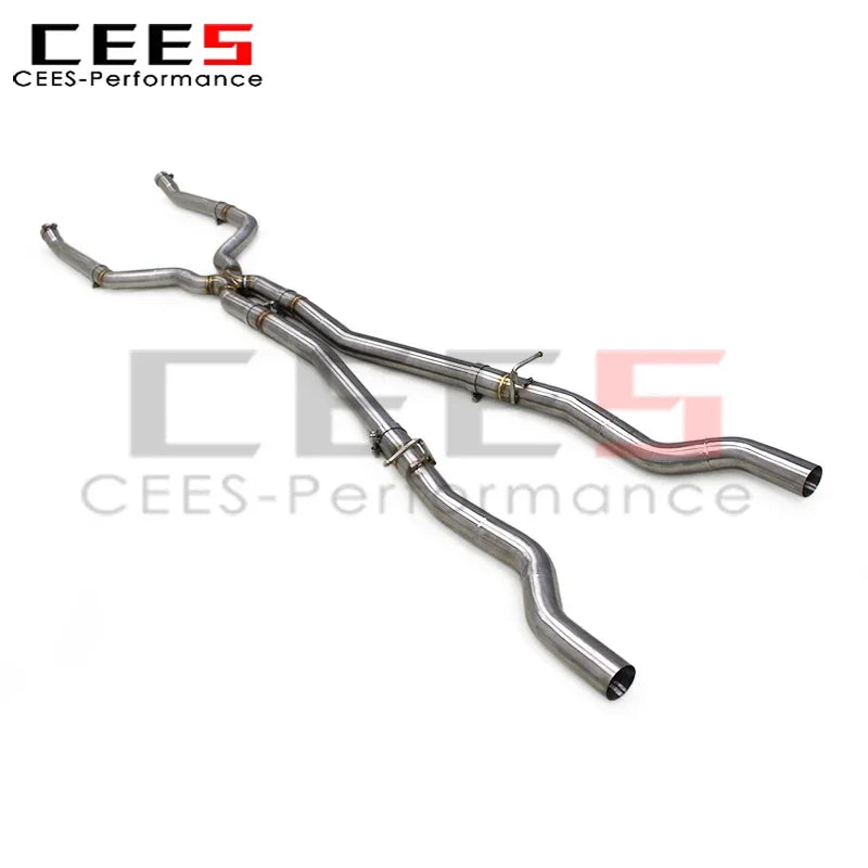 cees Stainless Steel Axle Back Exhaust Middle Pipes for BMW M550 M550i G30/N63 4.4TT 2017-2022 Racing Sport Exhaust System Assembly