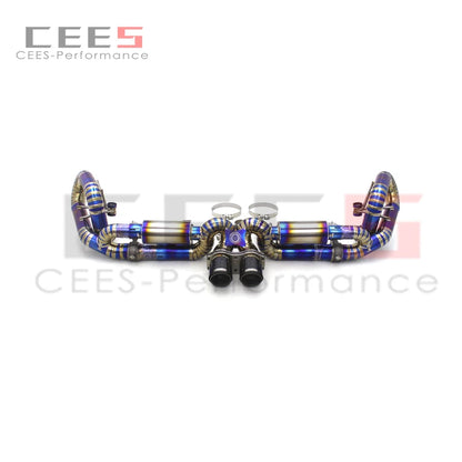 CEES Valve for Porsche 911 991.1 991 991 GT3 3.8T 2010-2016 Titanium Racing Exhaust Pipe Valvetronic Exhaudst Muffler System