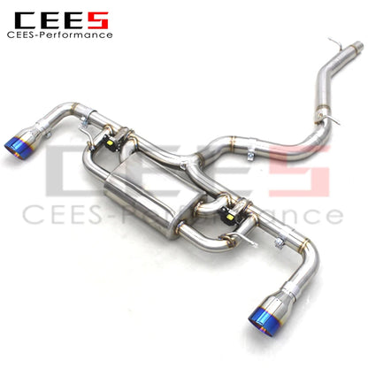 Catback Exhaust Pipe For Audi TT/TTS 2.0T 2015-2019 Stainless Steel Pipes Escape Muffler Exhaust System