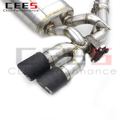 CEES Full Exhaust For BMW M2C/M2 Competition S55 F87 3.0T 2018-2023 Stainless Steel Catted Downpipe Valved Catback Exhasut Pipes