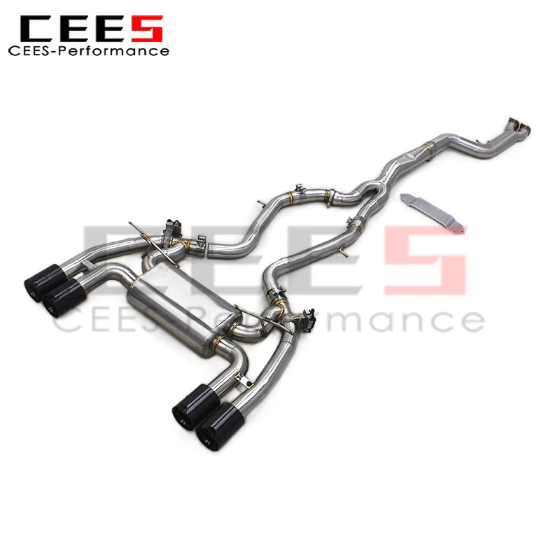 CEES Stainless Steel Performance Exhaust Pipe for BMW M2 Competition/M2C 3.0T F87 S55 2018-2024 Valved Catback Exhaust System