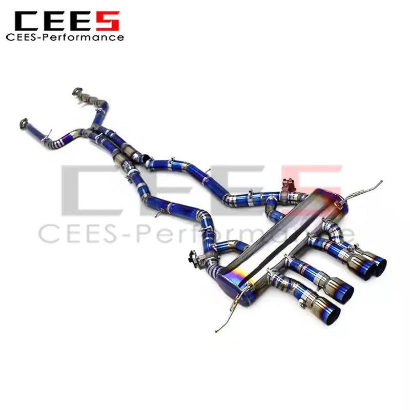 cees Performance Titanium Catback Exhaust Escape Car Exhaust Muffler M/MP for BMW M3/M4 G80/G82 3.0T 2019-2023 Exhaust System