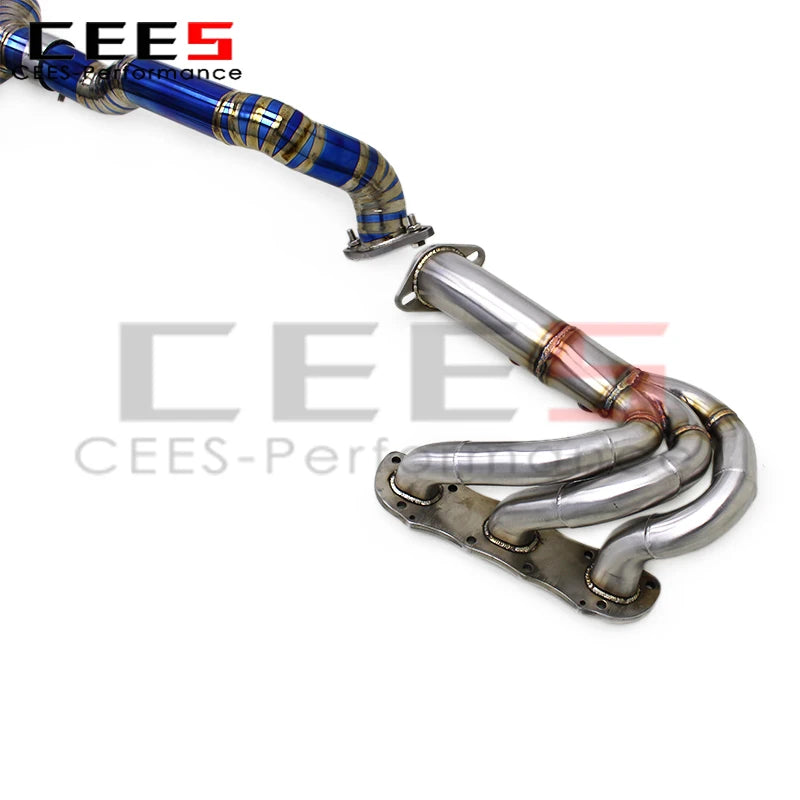 CEES Exhaust Catback System for PORSCHE CAYMAN 981 GTS 3.8L 2013-2015 Titanium Exhaust Pipes Valvetronic Exhaust Manifold