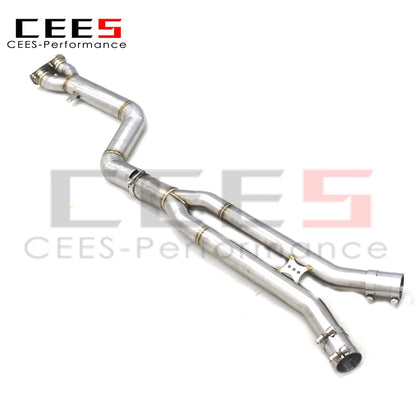 CEES Mid Pipe Stainless Steel Exhaust Pipe For BMW X3M/X4M F97/F98 3.0T 2019-2023 High Performance  Exhaust System