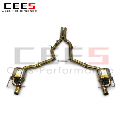 cees Catback Exhaust for Mercedes-Benz E63 E63S W212 AMG 2007-2016 High Performance Valvetronic Exhaust Pipe Titanium/SUS304