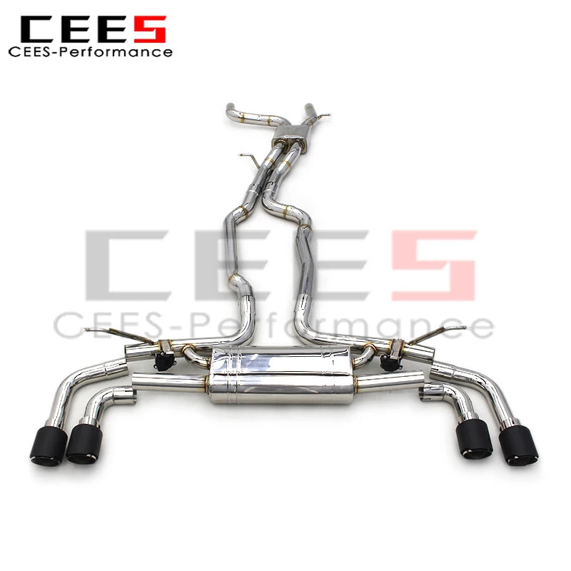 cees Exhaust Pipe for PORSCHE Cayenne 958 4.8 2010-2016 Stainless Steel with Remote Control High Performance Exhaust Catback