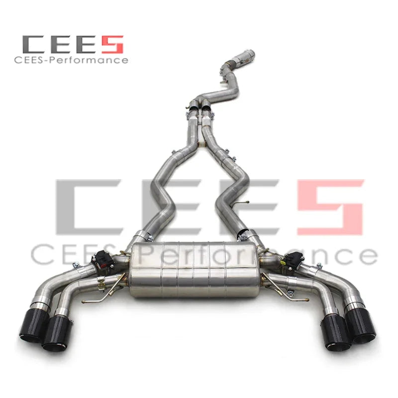 cees Catback Exhaust Downpipe for BMW M240i M240 B58 3.0T 2017-2023 Muffler Exhaust Stainless Steel Complete Catback Systems