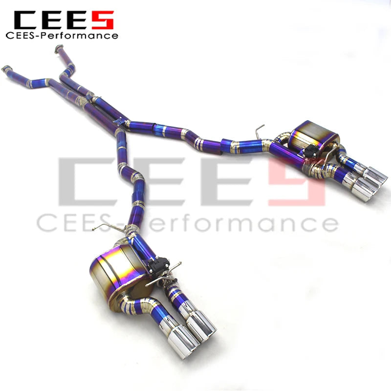 CEES Titanium Valvetronic Exhaust Mufflers For BMW M6 E63 V10 5.0L 2006-2010 Sport Exhaust System Exhaust pipe accessories