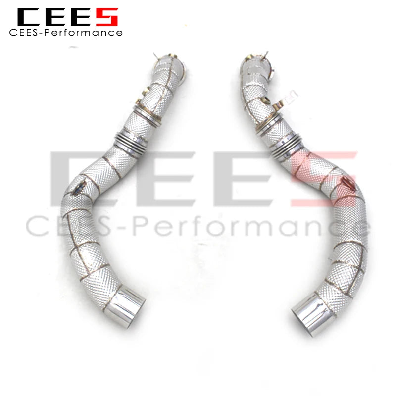 CEES Catless Exhaust Downpipe For BMW M5 F90 4.4T 2018-2023 Stainless Steel 304 Downpipe High Performance Exhaust System