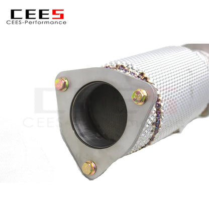 CEES CORVETTE C8 Performance Racing Exhaust Downpipe For Chevrolet CORVETTE C8 2019-2023 Stainless Steel Downpipe with catalyst