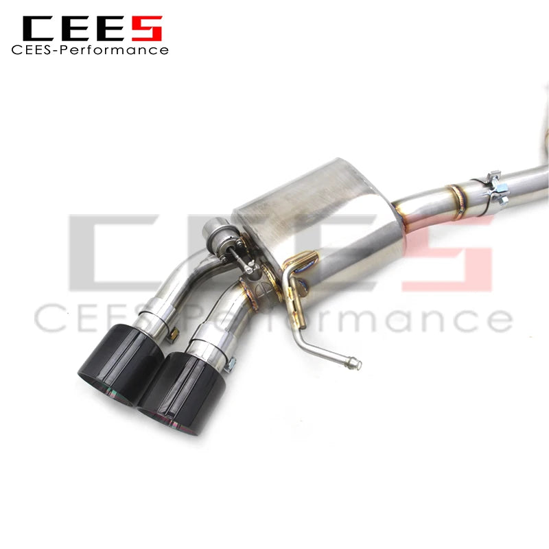 CEES Stainless Steel  Valved Sport Exhaust Catback Muffler for Porsche Macan 2.0T 2014-2017 Exhauster Pipe