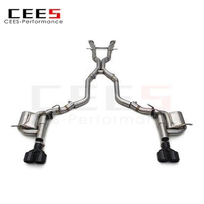 CEES Valved Catback Exhaust System For JEEP Grand Cherokee 3.0/3.6 2007-2023 304  Muffler Escape Car Exhaust Pipes