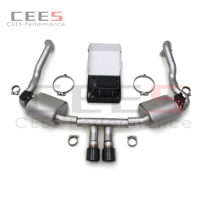 CEES Catback Exhaust System For Porsche 981 Boxster/Cayman 2.7/3.4 2012-2015 Racing Exhaust Pipes Stainless Steel Muffler Escape