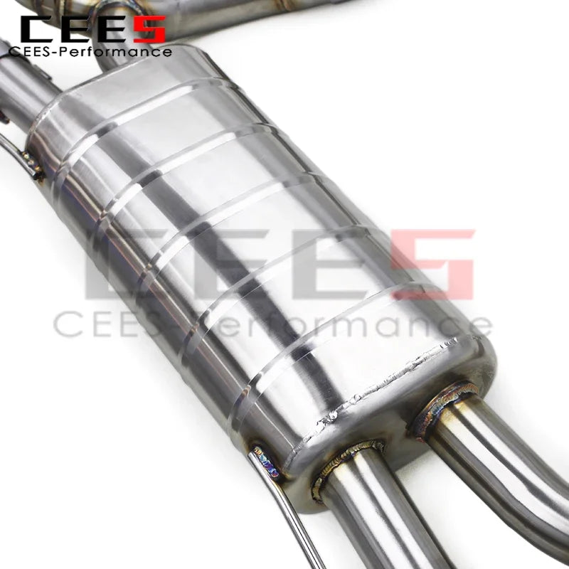 CEES Valvetronic Exhaust Pipe Muffler For BMW X7 M60i 4.4TT 2023-2024 Stainless Steel Catback Exhaust System With Remote Control