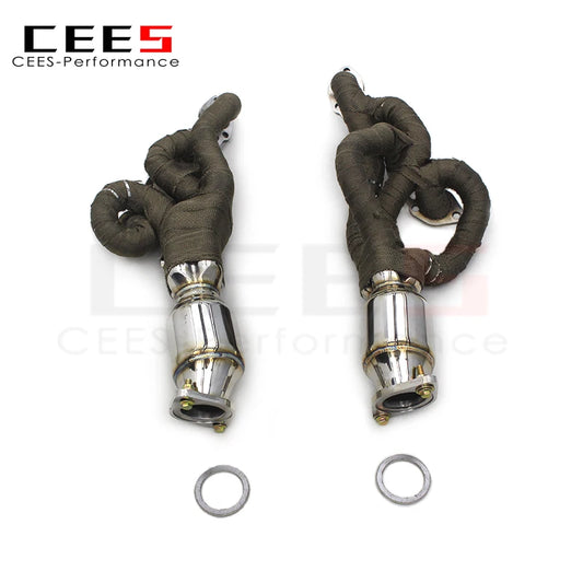 CEES Newly upgraded High Quality Engine vortex manifold Header For Lexus ISF/IS F 5.0 2007-2014 Stainless Steel