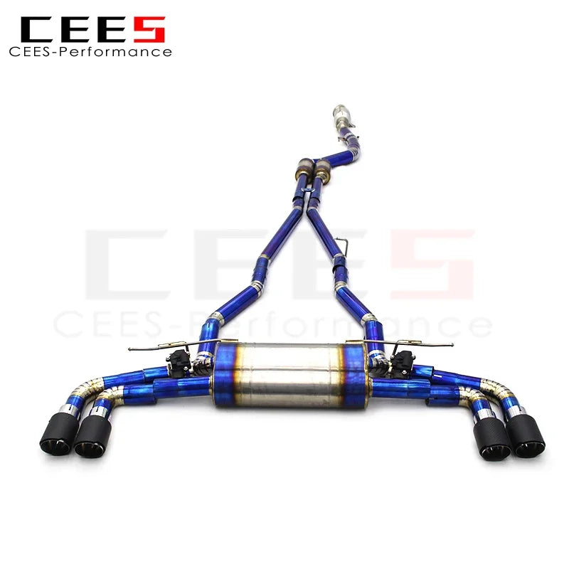 cees Titanium Alloy Catback Exhaust with Downpipe System for BMW 540 540i 3.0T Full Set Exhaust Pipe Tuning Auto Parts Systems