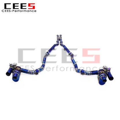 cees Performance Titanium Exhaust for Ferrari GTC4 Lusso/Lusso T 2016-  Car Exhaust Pipe Valvetronic Catback Exhaust Muffler